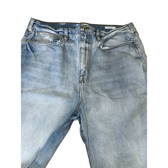 Frame Le Jane Sustainable High-Rise Straight-Leg Jeans Size‎ 31 Light Wash Denim - Picture 6 of 11